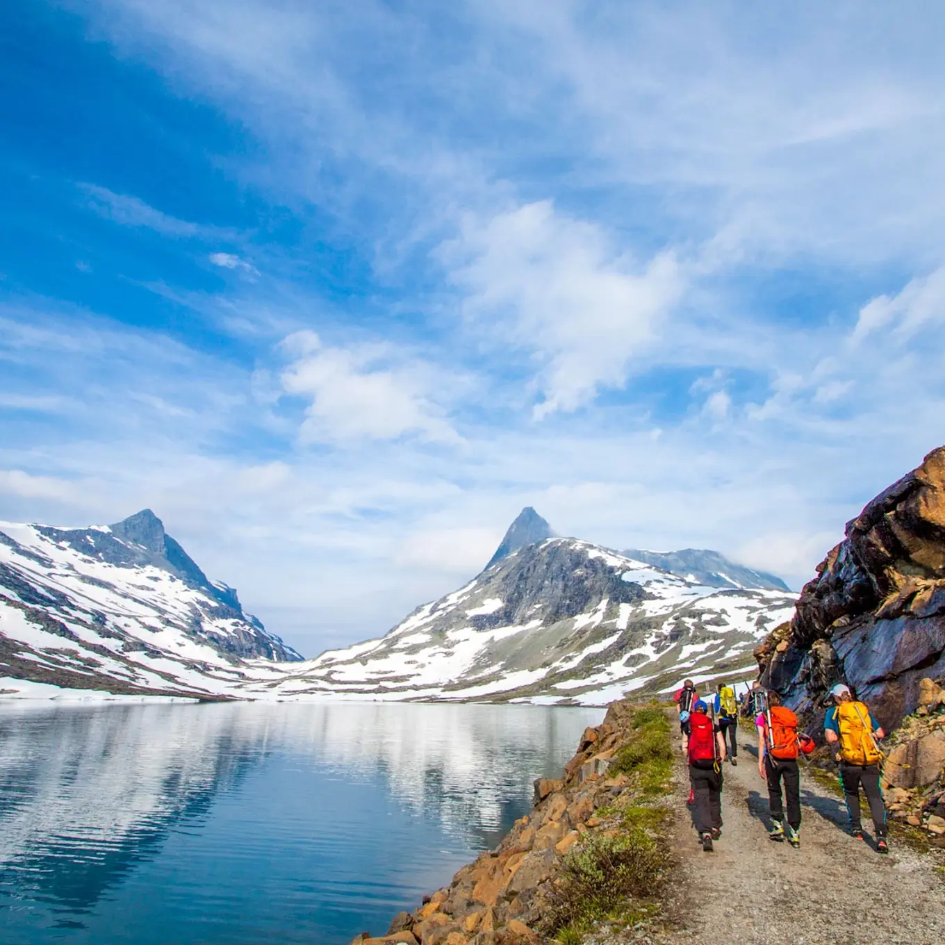 Sommerhotellet Tindetur Alpin Fjelltur Falketind Vang I Valdres